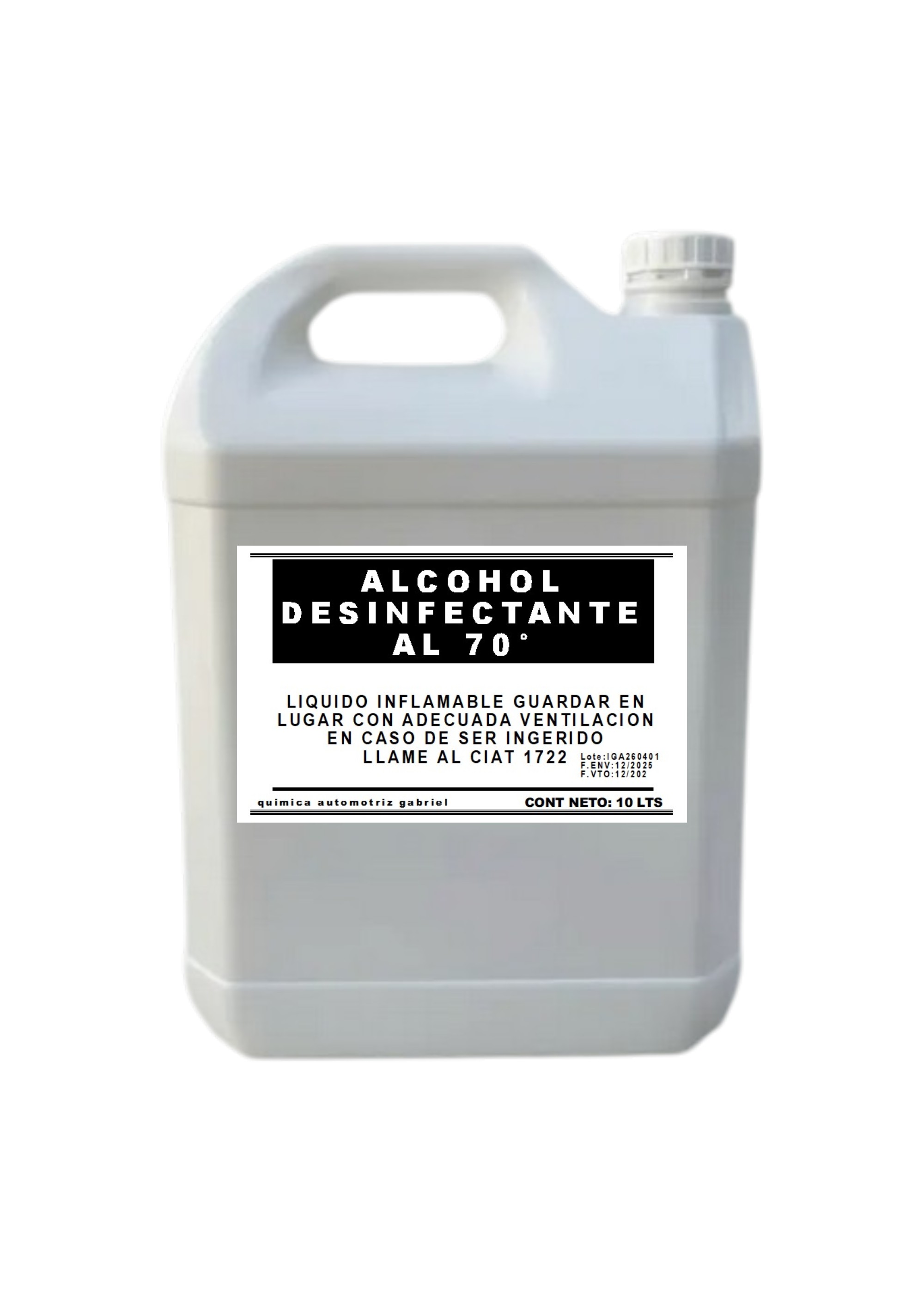 Alcohol Desinfectante al 70°